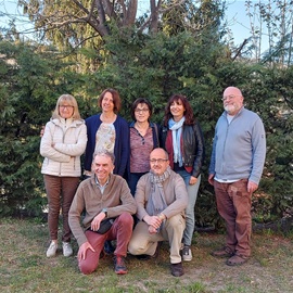 Il Consiglio - da sx: Elisa Meoni (Segretaria), Marina Filliol (Formazione), Delia Turina (Vice Ministro), Alessia Amenta (Tesoriera), Luca Aimetti (Formazione), Tiziano Negro (Ministro), Fra Luca Margaria (Assistente)